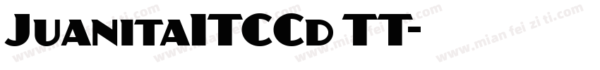 JuanitaITCCd TT字体转换